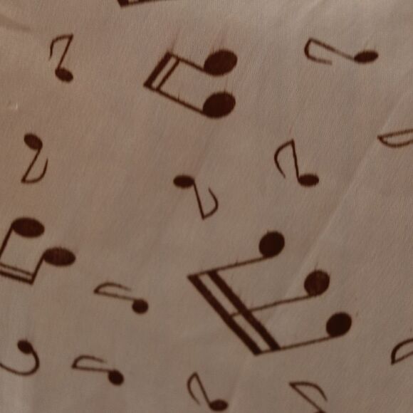 Vintage Music Note Treble Cleft Sheer Scarf - Picture 7 of 7